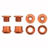 Wolf-tooth Wolf Tooth 1x Chainring Bolts And Nuts Set Of 4 In Orange