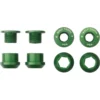 Wolf-tooth Wolf Tooth 1x Chainring Bolts And Nuts Set Of 4 In Green