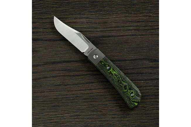 Jack Wolf Benny's Clip CamoCarbon Toxic Green, BENNY-01-CCTG, Slipjoint Pocket Knife 3 Jack Wolf Benny's Clip CamoCarbon Toxic Green, BENNY-01-CCTG, Slipjoint Pocket Knife