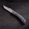 Jack Wolf Cyborg Jack CYBO-01-BLK Black Canvas Micarta, Slipjoint Pocket Knife