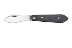 Jack Wolf Low Drag Jack DRAG-01-BLK, Black Canvas Micarta, Slipjoint Pocket Knife