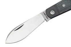 Jack Wolf Low Drag Jack DRAG-01-BLK, Black Canvas Micarta, Slipjoint Pocket Knife -Garden Tools JW DRAG 01 BLK 03 jackwolf