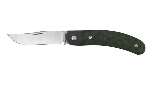 Jack Wolf Javelina Jack, JAVEL-01-DMGR, Fat Carbon Dark Matter Green Slipjoint Pocket Knife 3 Jack Wolf Javelina Jack, JAVEL-01-DMGR, Fat Carbon Dark Matter Green Slipjoint Pocket Knife