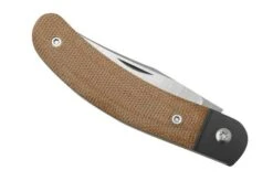 Jack Wolf Javelina Jack, JAVEL-01-NAT, Natural Canvas Micarta Slipjoint Pocket Knife -Garden Tools JW JAVEL 01 NAT 06 jackwolf
