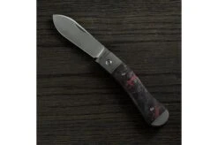 Jack Wolf K9 Jack, Red Dark Matter Fat Carbon K9-01-DMR Slipjoint Pocket Knife