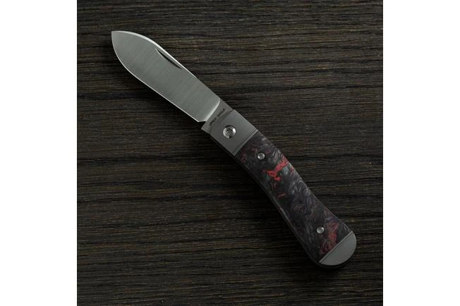 Jack Wolf K9 Jack, Red Dark Matter Fat Carbon K9-01-DMR Slipjoint Pocket Knife 3 Jack Wolf K9 Jack, Red Dark Matter Fat Carbon K9-01-DMR Slipjoint Pocket Knife