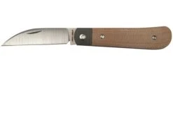 Jack Wolf Laid Back Jack, Natural Canvas Micarta LAIDB-01-NAT Slipjoint Pocket Knife