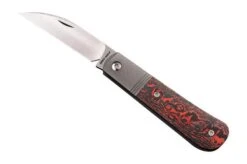 Jack Wolf Laid Back Jack LAIDB-02-FCLV Fat Carbon Lava Flow, Slipjoint Pocket Knife