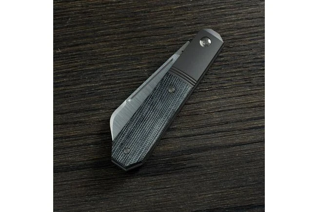 Jack Wolf Midnight Jack, Black Canvas Micarta MIDNI-01-BLK Slipjoint Pocket Knife 4 Jack Wolf Midnight Jack, Black Canvas Micarta MIDNI-01-BLK Slipjoint Pocket Knife - Image 2