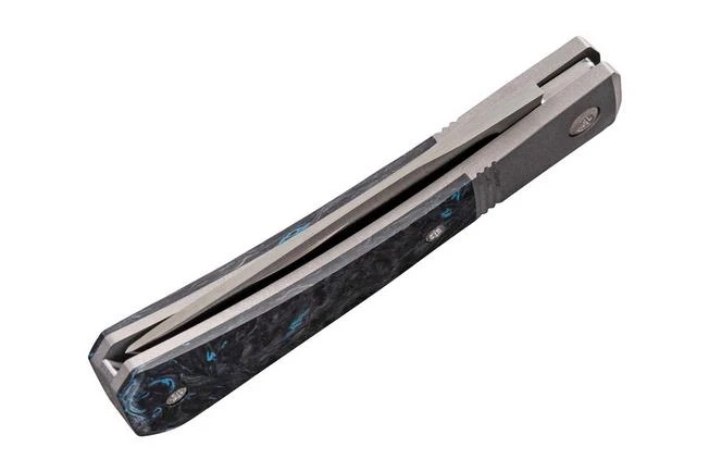 Jack Wolf Pioneer Jack PIONE-01-DM-BL Fat Carbon Dark Matter Blue, Slipjoint Pocket Knife 7 Jack Wolf Pioneer Jack PIONE-01-DM-BL Fat Carbon Dark Matter Blue, Slipjoint Pocket Knife - Image 5