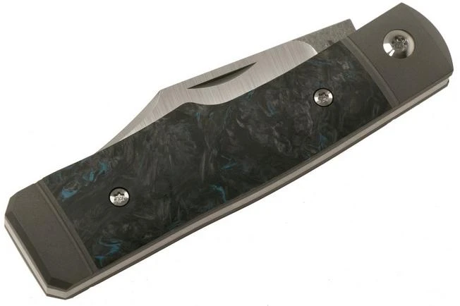 Jack Wolf Sharpshooter Jack, Blue Fat Carbon SHSH-FC Slipjoint Pocket Knife 9 Jack Wolf Sharpshooter Jack, Blue Fat Carbon SHSH-FC Slipjoint Pocket Knife - Image 7