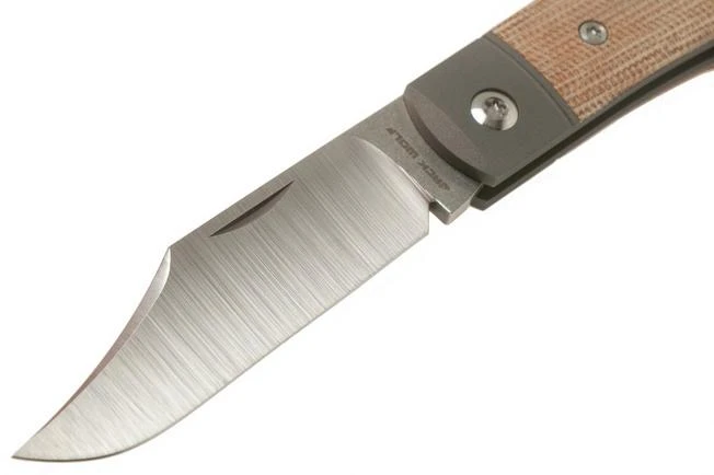 Jack Wolf Sharpshooter Jack, Natural Canvas Micarta SHSH-MNA Slipjoint Pocket Knife 5 Jack Wolf Sharpshooter Jack, Natural Canvas Micarta SHSH-MNA Slipjoint Pocket Knife - Image 3