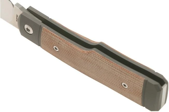 Jack Wolf Sharpshooter Jack, Natural Canvas Micarta SHSH-MNA Slipjoint Pocket Knife 6 Jack Wolf Sharpshooter Jack, Natural Canvas Micarta SHSH-MNA Slipjoint Pocket Knife - Image 4