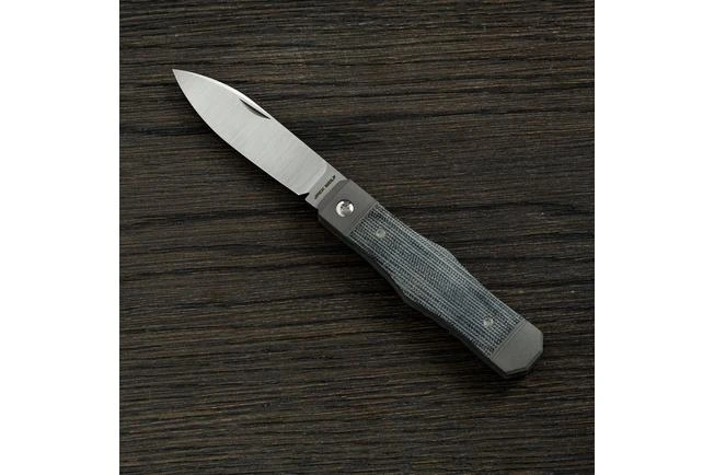 Jack Wolf Vampire Jack VAMPI-01-BLK Black Canvas Micarta Slipjoint Pocket Knife 3 Jack Wolf Vampire Jack VAMPI-01-BLK Black Canvas Micarta Slipjoint Pocket Knife