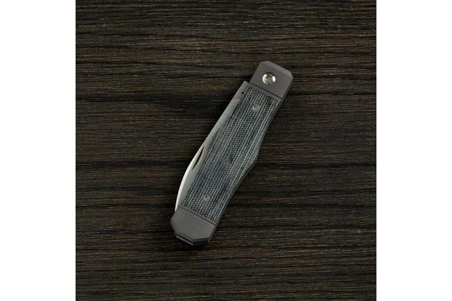 Jack Wolf Vampire Jack VAMPI-01-BLK Black Canvas Micarta Slipjoint Pocket Knife 4 Jack Wolf Vampire Jack VAMPI-01-BLK Black Canvas Micarta Slipjoint Pocket Knife - Image 2