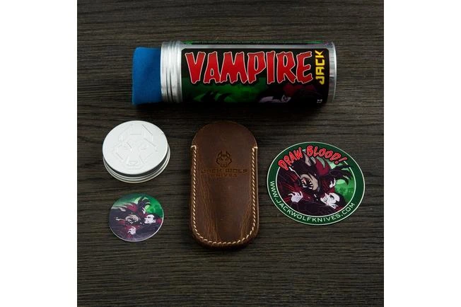 Jack Wolf Vampire Jack VAMPI-01-NAT Natural Canvas Micarta Slipjoint Pocket Knife 5 Jack Wolf Vampire Jack VAMPI-01-NAT Natural Canvas Micarta Slipjoint Pocket Knife - Image 3