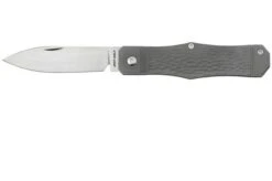 Jack Wolf Vampire Jack VAMPI-02-TI-JIGGED Jigged Titanium Hand Satin, Slipjoint Pocket Knife
