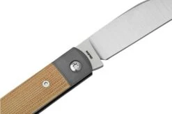 Jack Wolf Venom Jack VEN-01-NAT Canvas Micarta Natural, Slipjoint Pocket Knife -Garden Tools JW VEN 01 NAT 05 jackwolf