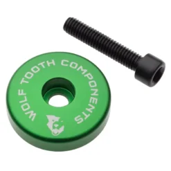 Wolf-tooth Wolf Tooth Ultralight Stem Cap And Bolt With Integrated Spacer 14 Wolf-tooth Wolf Tooth Ultralight Stem Cap And Bolt With Integrated Spacer -Garden Tools WT Cap Green 01 590x