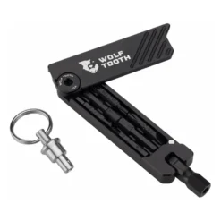 Wolf-tooth Wolf Tooth 6-Bit Hex Wrench Multi Tool With Keyring In Black