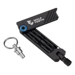 Wolf-tooth Wolf Tooth 6-Bit Hex Wrench Multi Tool With Keyring In Blue