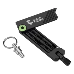Wolf-tooth Wolf Tooth 6-Bit Hex Wrench Multi Tool With Keyring In Green