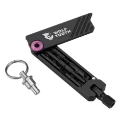 Wolf-tooth Wolf Tooth 6-Bit Hex Wrench Multi Tool With Keyring In Purple