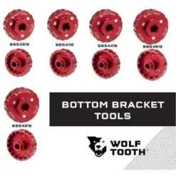 Wolf-tooth Wolf Tooth Bottom Bracket Tool 12 Notch In Red