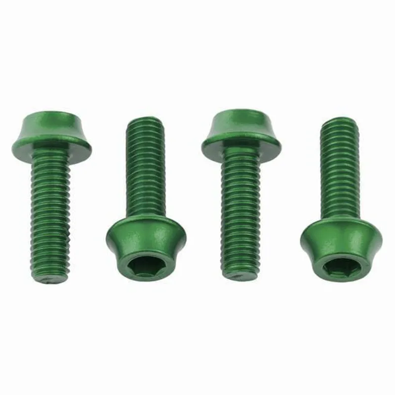 Wolf-tooth Wolf Tooth 4-piece Water Bottle Cage Bolts In Green 3 Wolf-tooth Wolf Tooth 4-piece Water Bottle Cage Bolts In Green