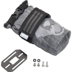 Wolf-tooth Wolf Tooth B-RAD TekLite Roll-Top Bag In Black/Grey 1L With Base Plate