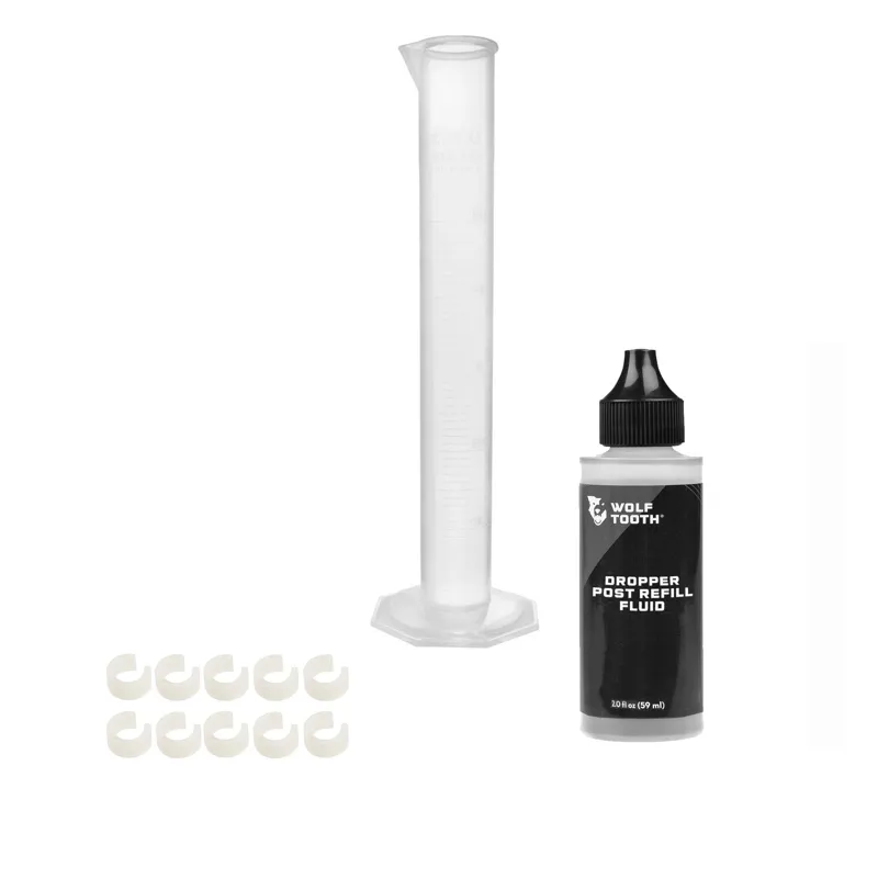 Wolf-tooth Wolf Tooth Resolve Dropper Travel Adjustment Spacer And Fluid Kit 3 Wolf-tooth Wolf Tooth Resolve Dropper Travel Adjustment Spacer And Fluid Kit